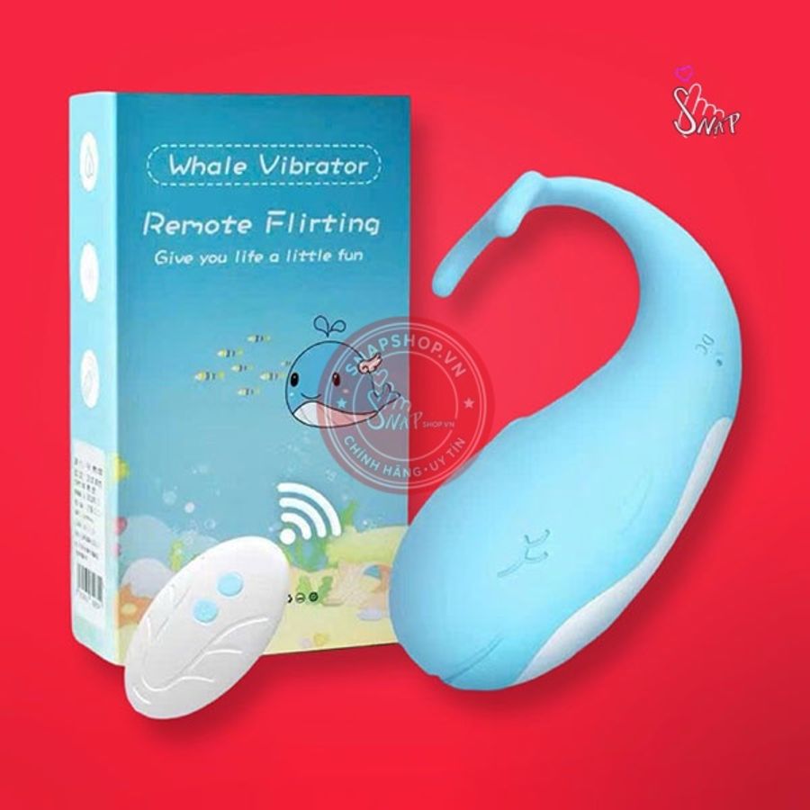 Trứng rung cá voi Whale điều khiển từ xa pin sạc