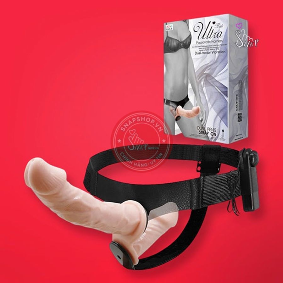 Dương vật giả 2 đầu gắn dây đeo cho les Baile – size Lớn
