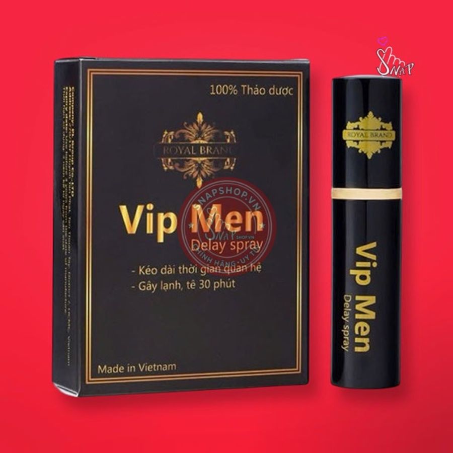 Chai xịt chống xuất tinh sớm VIP MEN 10ml chính hãng