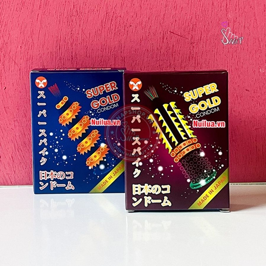 Bao cao su Super Gold gai siêu lớn – hộp 2c