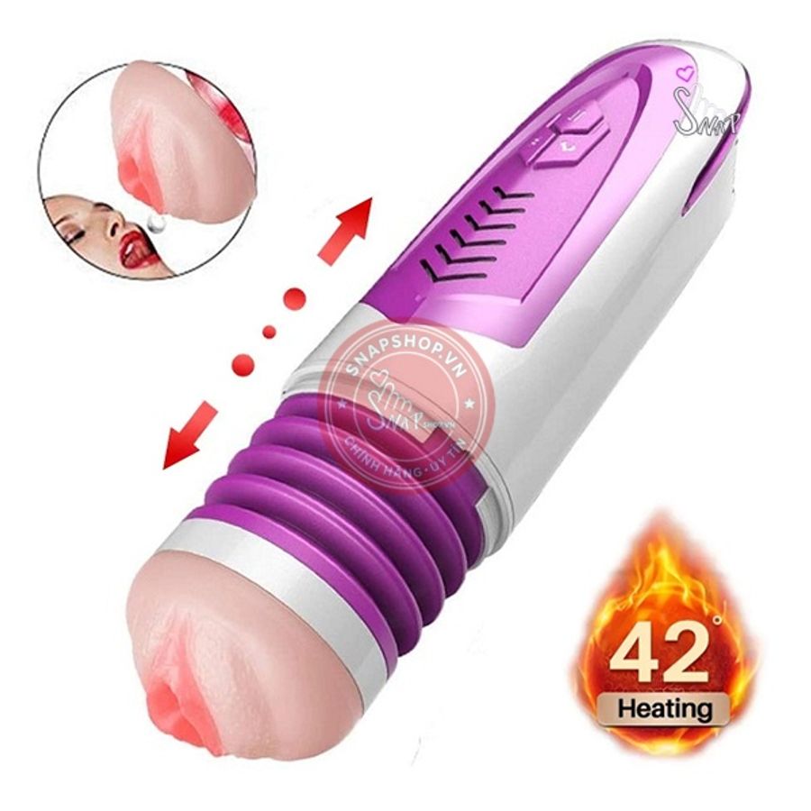 Âm đạo giả rung nhấp chuyển động đẩy tới và lui tỏa nhiệt âm thanh Dibe Ferrady