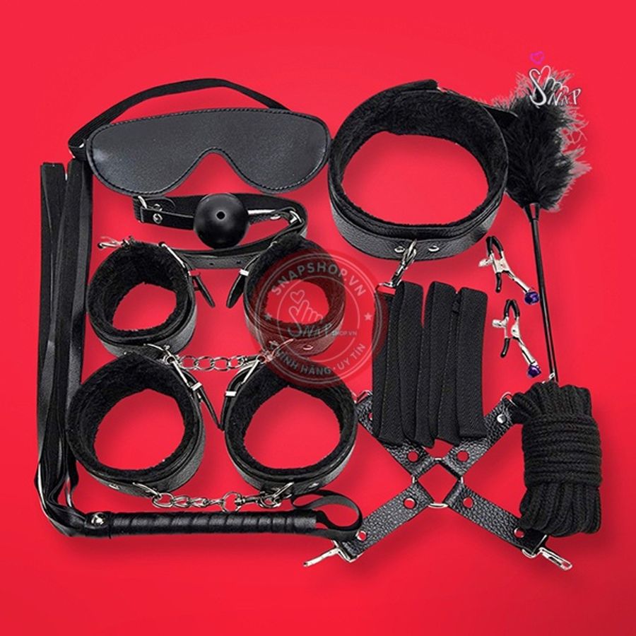 Set đồ chơi BDSM 10 món 50 sắc thái