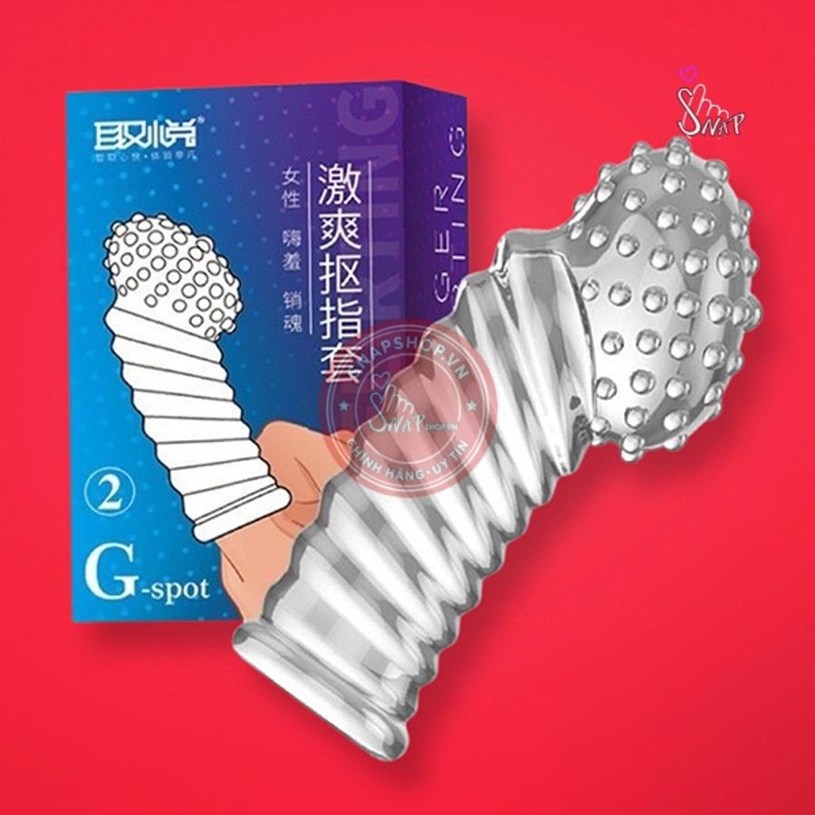 Bao cao su ngón tay gân gai nổi Aichao G-Spot 2