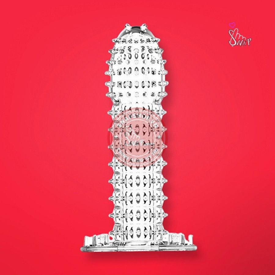 Bao cao su đôn dên siêu gai Crystal Condom có đế