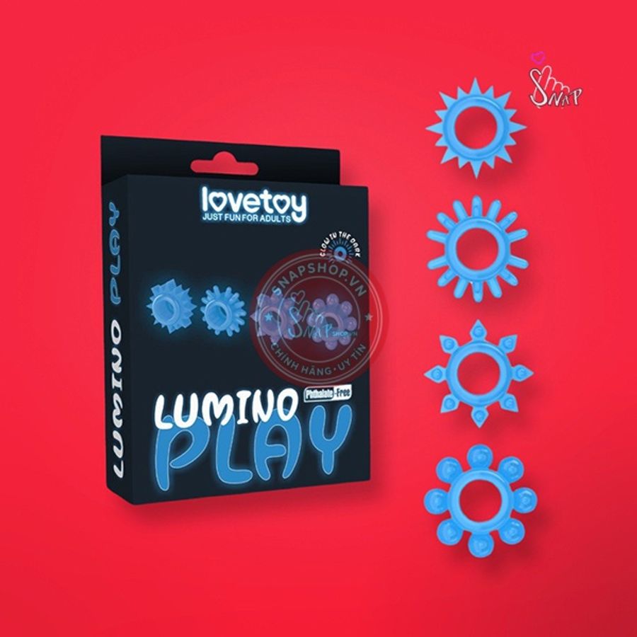 Bộ 04 vòng đeo dương vật Lovetoy Lumino Play dạ quang