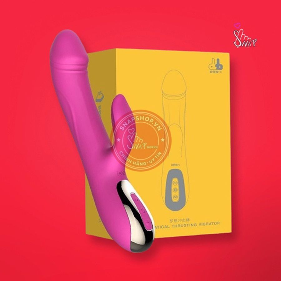 Dương vật giả cầm tay Leten Dream Thunder rung nhấp chuyển động đẩy tới và lui cực mạnh