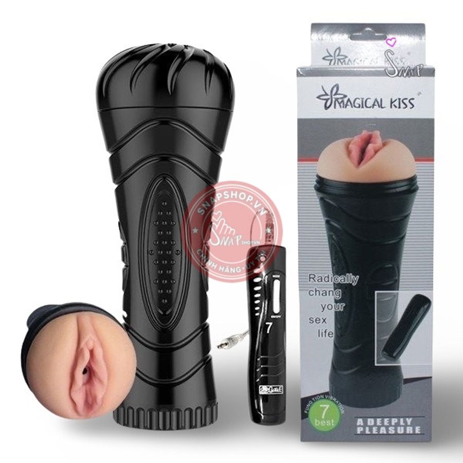 Âm đạo giả đèn pin Magical Kiss 7 chế độ rung
