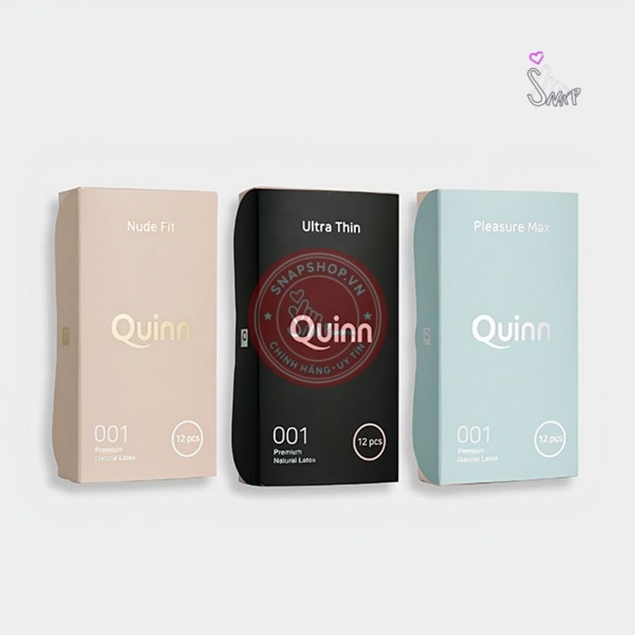 Bao cao su siêu mỏng Quinn 0.01 – hộp 12 cái