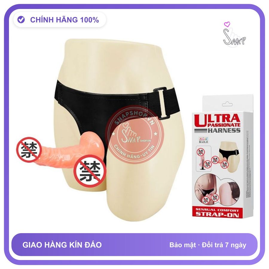 Dương Vật Đeo Less Ultra Đặc không Rung Baile chính hãng - chất liệu an toàn cho da, dễ vệ sinh, êm ái khi dùng - giao hàng che tên kín đáo