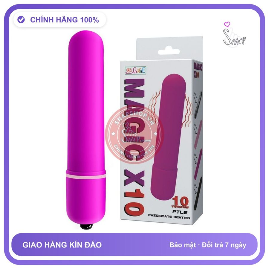 Đạn Rung Baile 10 Chế Độ chính hãng - 10 chế độ rung, chất liệu an toàn cho da, dễ vệ sinh - giao hàng che tên kín đáo