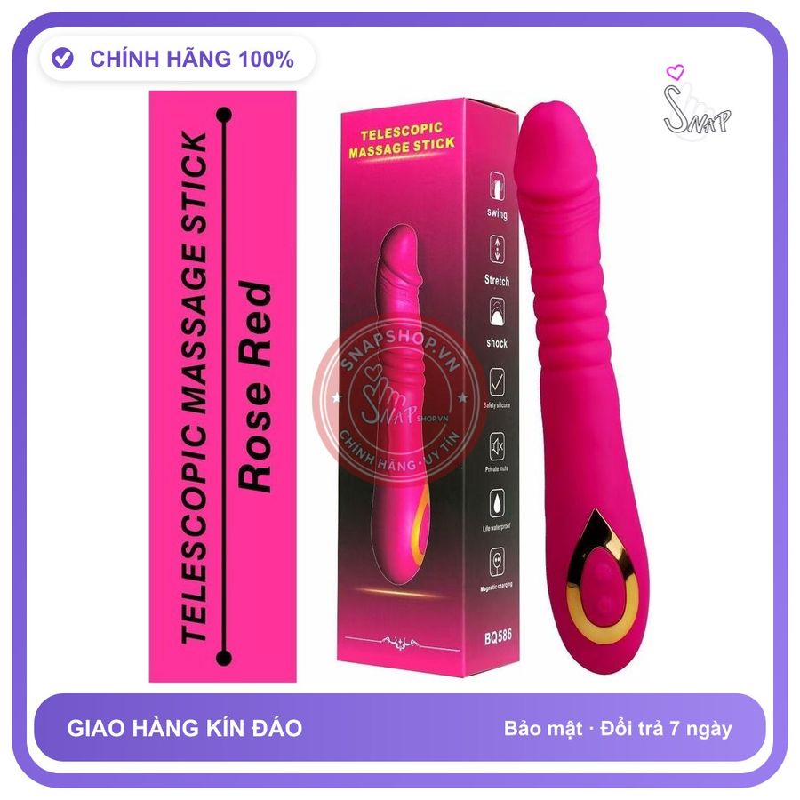Dương Vật Rose Red rung nhấp chuyển động đẩy tới và lui Nhiều Chế Độ chính hãng - 18 chế độ rung, sạc USB, rung nhấp chuyển động đẩy tới và lui tự động - giao hàng che tên kín đáo