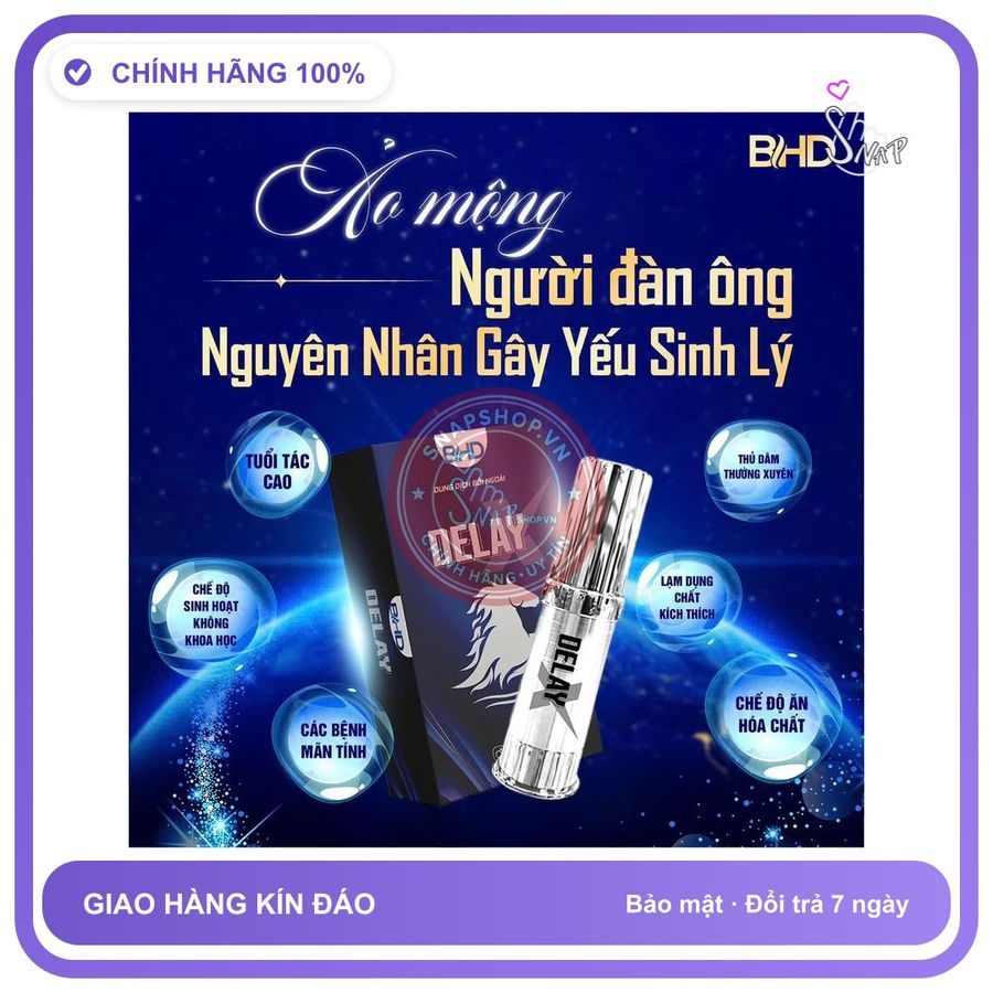 Xịt Kéo Dài Bổ Hoàn Dương 5ml chính hãng - kéo dài thời gian, chiết xuất thảo dược, thấm nhanh không nhờn rít - giao hàng che tên kín đáo