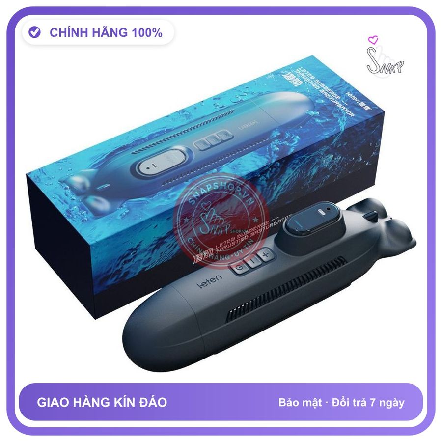Cốc Leten Tàu Ngầm rung nhấp chuyển động đẩy tới và lui chính hãng - 10 chế độ rung, sạc USB, rung nhấp chuyển động đẩy tới và lui tự động - giao hàng che tên kín đáo