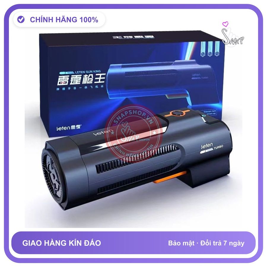 Cốc Leten Gun King Rung Rên Thụt chính hãng - rung nhấp chuyển động đẩy tới và lui tự động, silicone mềm, chất liệu an toàn cho da - giao hàng che tên kín đáo