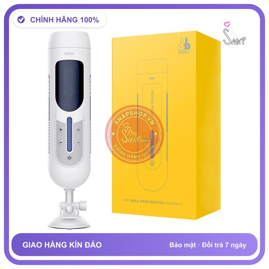 Âm Đạo Đóng Leten A380 Rên Co Bóp Thụt A380 Rên Co Bóp Thụt điều khiển Giọng Nói chính hãng - rung nhấp chuyển động đẩy tới và lui tự động, rung êm không tiếng động, silicone mềm mại - giao 