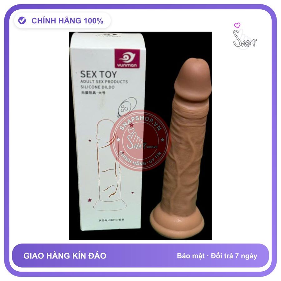 Dương Vật Đóng Yunman Mền không Rung chính hãng - chất liệu an toàn cho da, dễ vệ sinh, êm ái khi dùng - giao hàng che tên kín đáo