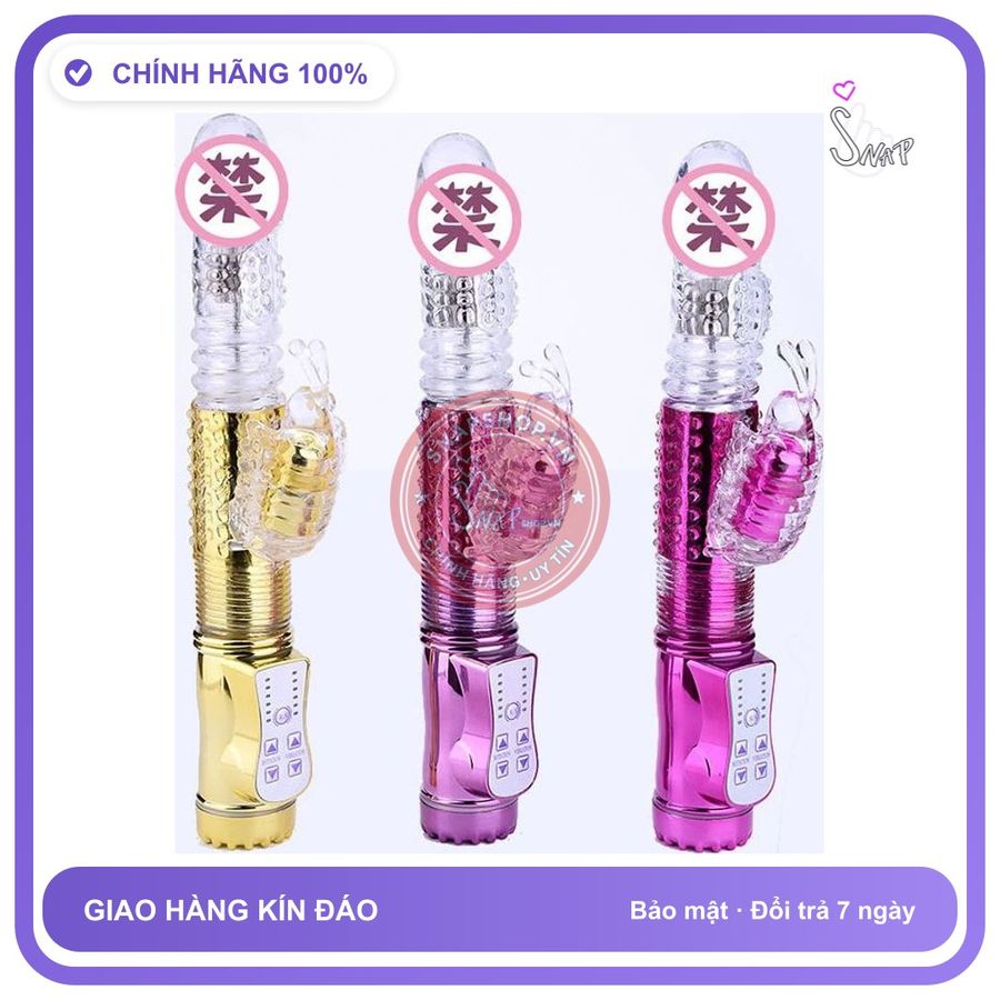 Dương Vật 4 Bin Sạc chính hãng - sạc USB, chất liệu an toàn cho da, dễ vệ sinh - giao hàng che tên kín đáo