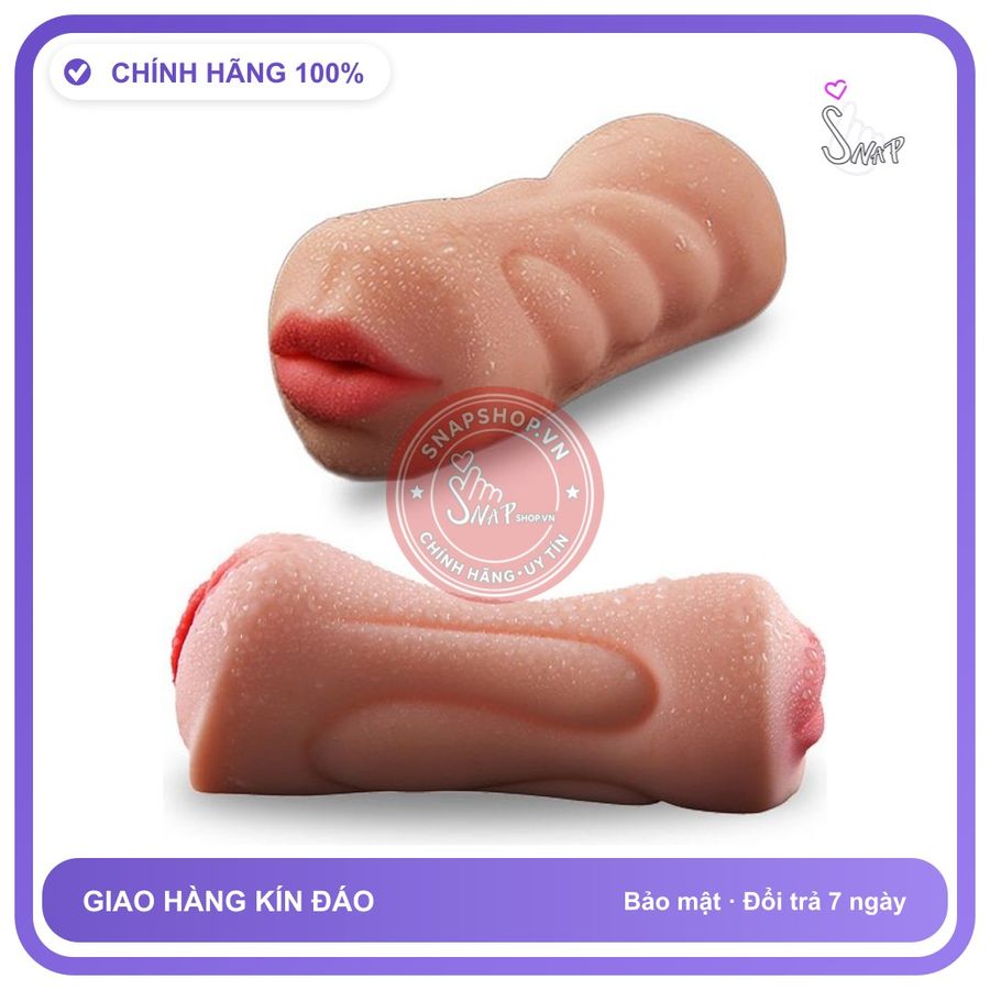 Khối Âm Đạo 2 Đầu không Rung chính hãng - chất liệu an toàn cho da, dễ vệ sinh, êm ái khi dùng - giao hàng che tên kín đáo