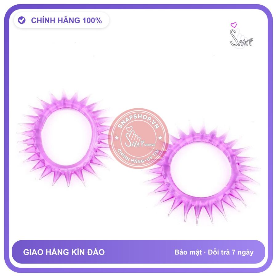 Vòng Gai Đeo Dương Vật chính hãng - chất liệu an toàn cho da, dễ vệ sinh, êm ái khi dùng - giao hàng che tên kín đáo