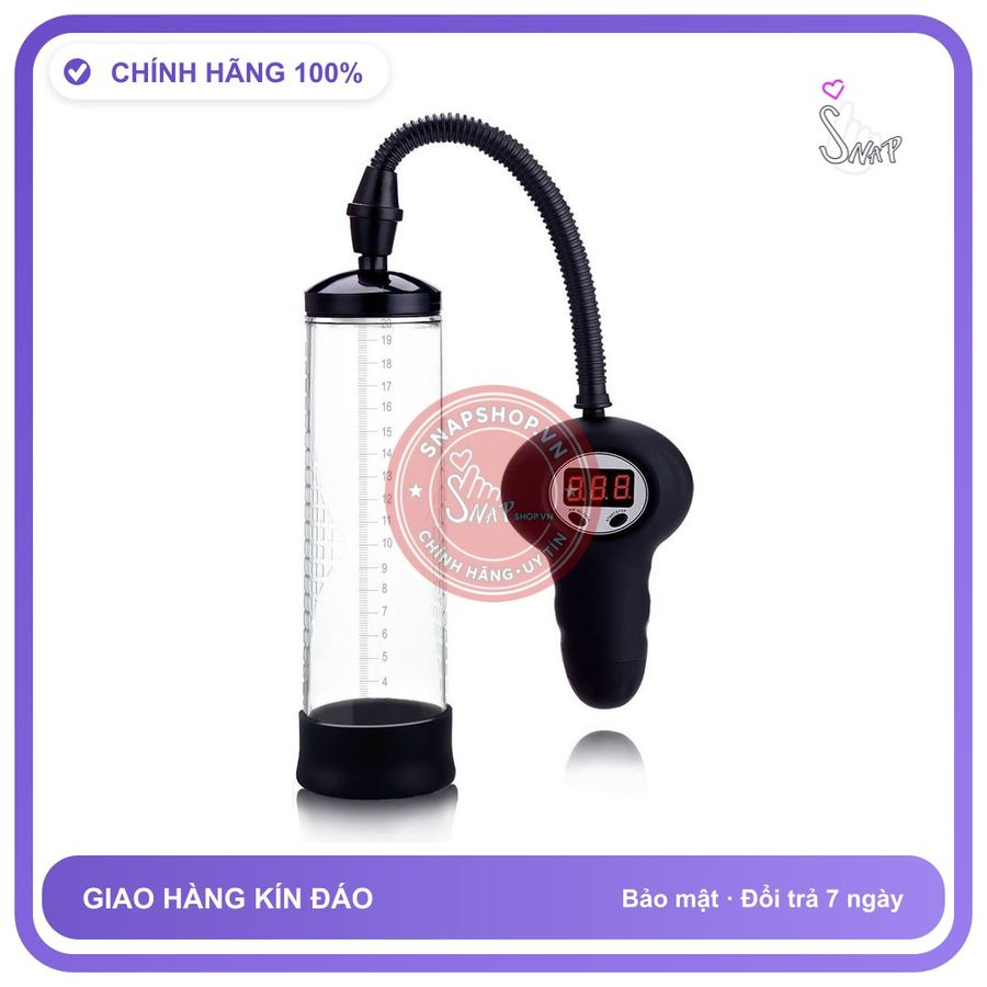 Máy Tập Dương Vật Lcd Tự Động chính hãng - chất liệu an toàn cho da, dễ vệ sinh, êm ái khi dùng - giao hàng che tên kín đáo