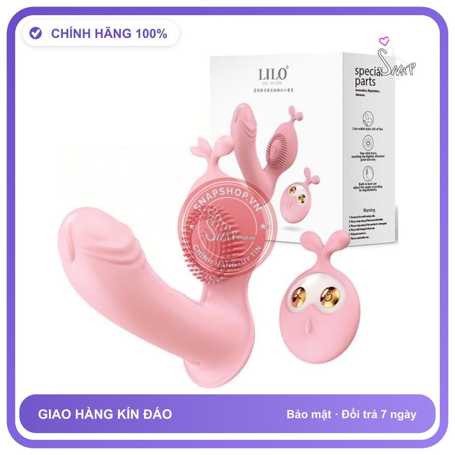 Trứng Rung Lilo Dương Vật Điều Khiển Từ Xa chính hãng - 10 chế độ rung, rung êm không tiếng động, chống nước - giao hàng che tên kín đáo