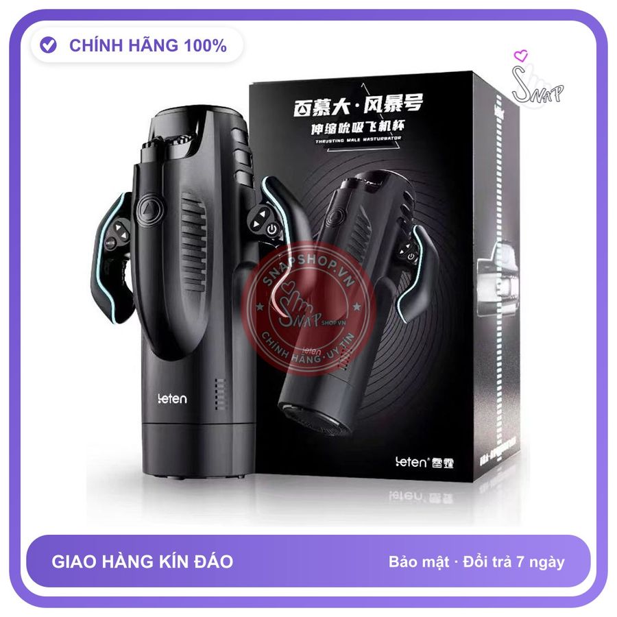 Âm Đạo Leten Thrusting Male Masturbator hút và mút cực mạnh chính hãng - 5 chế độ rung, sạc USB, silicone mềm mại - giao hàng che tên kín đáo