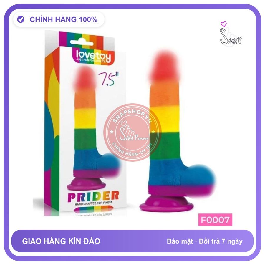 Dương Vật Lovetoy 7 Màu Mền không Rung (Có Bìu) chính hãng - chống nước, silicone cao cấp, chất liệu an toàn cho da - giao hàng che tên kín đáo