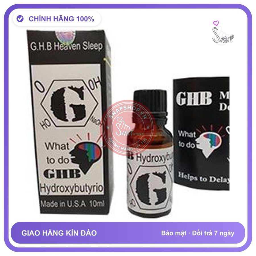 Thuốc Dạng Nước Ghb 10ml chính hãng - chất liệu an toàn cho da, dễ vệ sinh, êm ái khi dùng - giao hàng che tên kín đáo