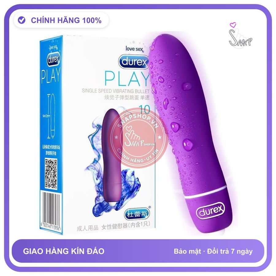 Bút Rung Durex Nhỏ chính hãng - rung êm không tiếng động, silicone cao cấp, chất liệu an toàn cho da - giao hàng che tên kín đáo