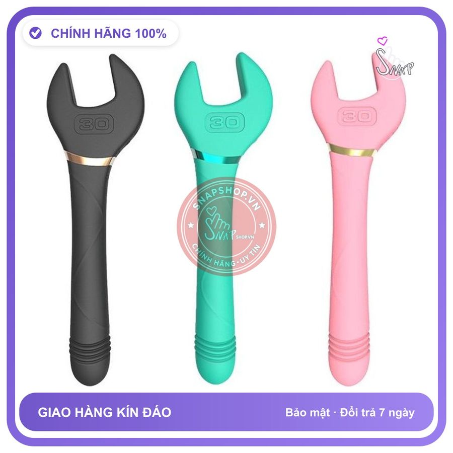 Cây Cờ Lê rung nhấp chuyển động đẩy tới và lui chính hãng - 7 chế độ rung, sạc USB, rung nhấp chuyển động đẩy tới và lui tự động - giao hàng che tên kín đáo