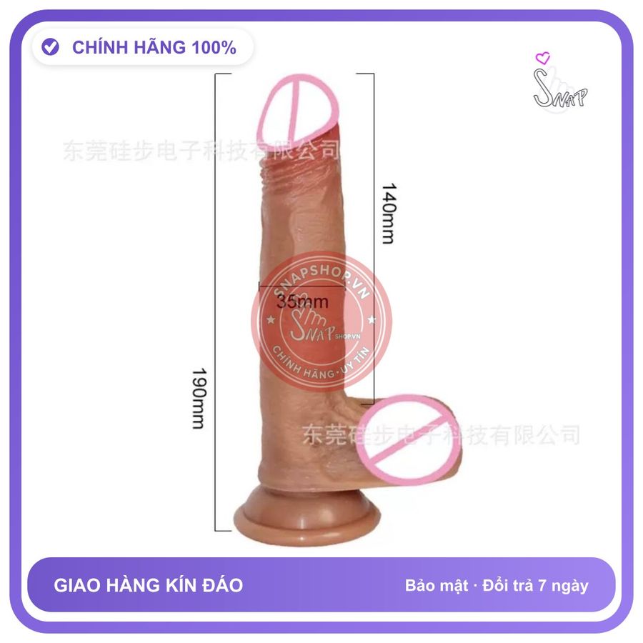Dương Vật Đóng Komioh không Rung Size Nhỏ chính hãng - chất liệu an toàn cho da, dễ vệ sinh, êm ái khi dùng - giao hàng che tên kín đáo