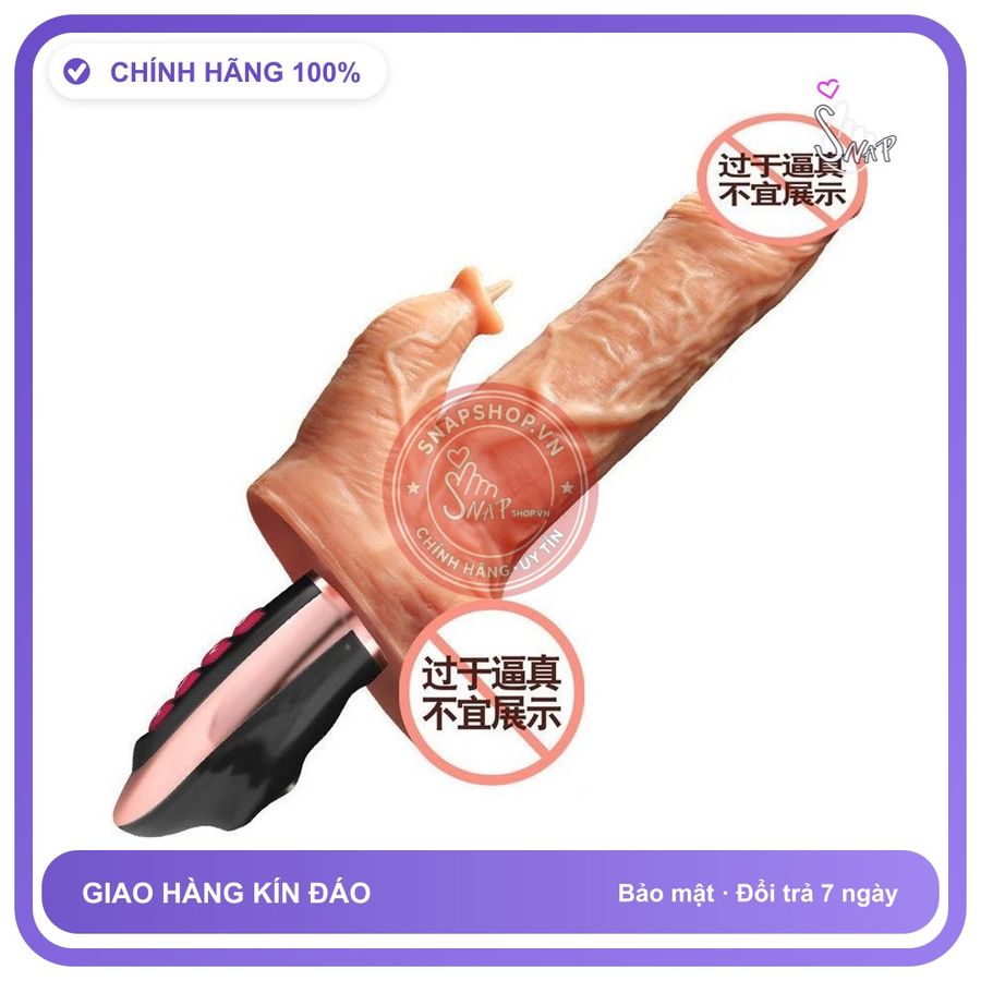 Dương Vật Riels Nhánh rung nhấp chuyển động đẩy tới và lui Nhiệt chính hãng - rung nhấp chuyển động đẩy tới và lui tự động, chất liệu an toàn cho da, dễ vệ sinh - giao hàng che tên kín đáo