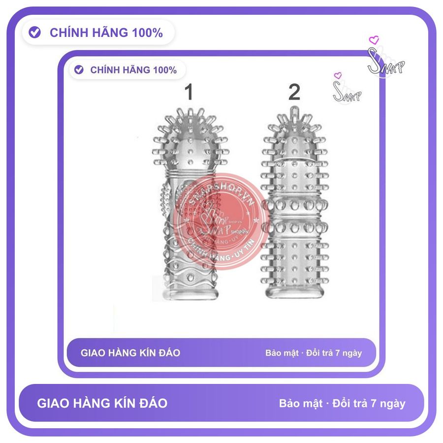 (Che Tên) Bao Cao Su Đôn Dên Ngón Tay Có Gai Và Bi Aichao (Giao Ngẫu Bảo Mật Tuyệt Đối
