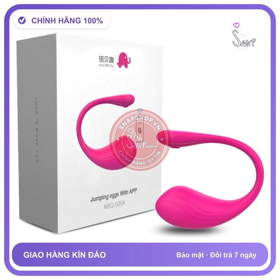 Trứng Rung Jumping Điều Khiển Qua App chính hãng - 9 chế độ rung, điều khiển từ xa, chất liệu an toàn cho da - giao hàng che tên kín đáo