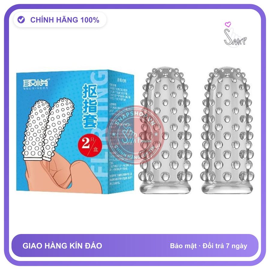 Bao Đôn Ngón Tay Kiểu Đôi chính hãng - ôm sát cảm giác thật, chất liệu latex an toàn, hàng nhập khẩu - giao hàng che tên kín đáo