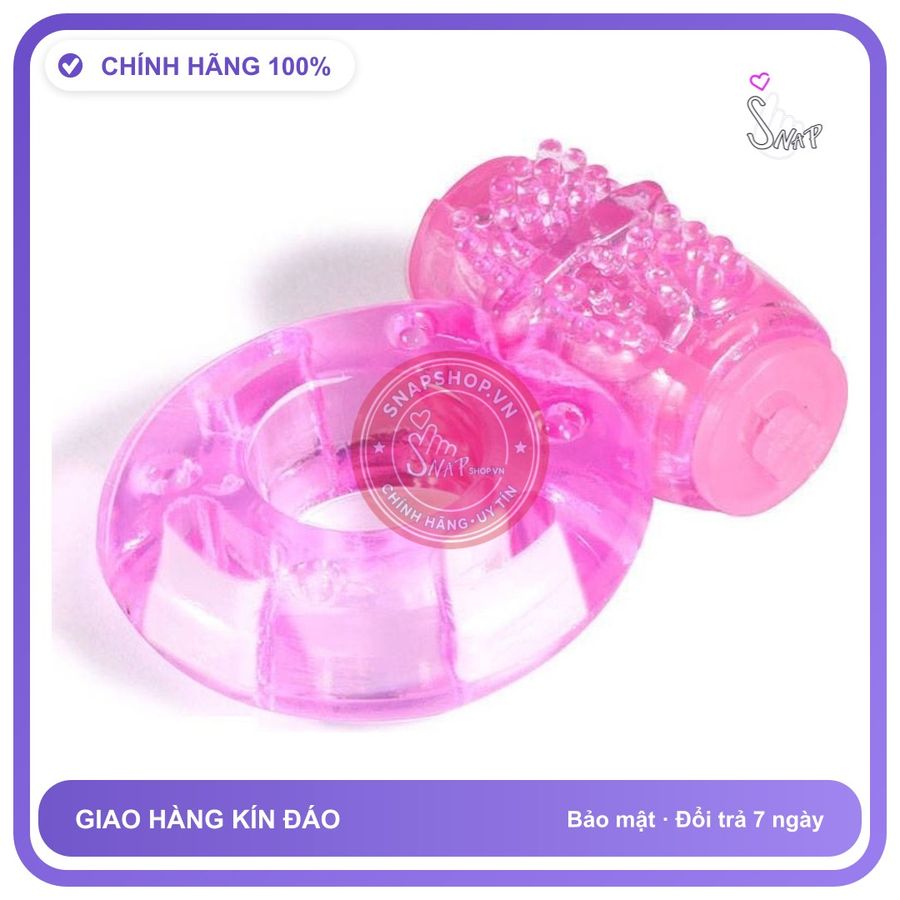 Nhẫn Rung chính hãng - silicone mềm mại, chất liệu an toàn cho da, dễ vệ sinh - giao hàng che tên kín đáo
