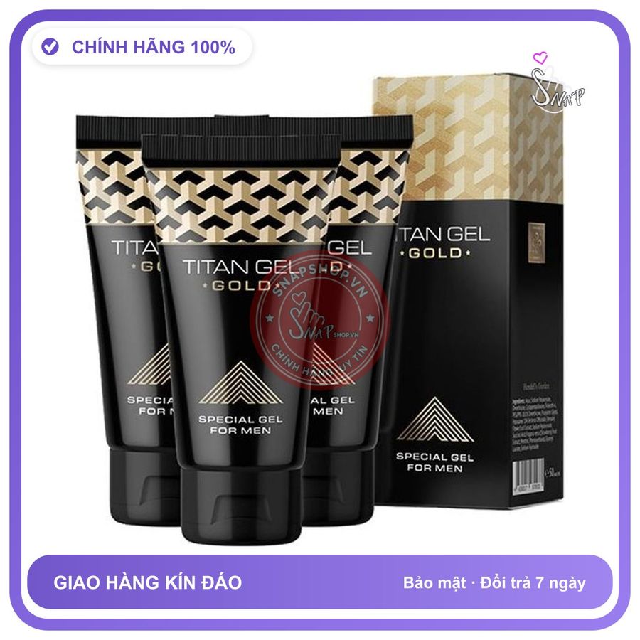 Gel Tăng Kích Thước Titan Gold chính hãng - dịu nhẹ an toàn cho da, dễ rửa sạch, dùng được cho mọi loại da - giao hàng che tên kín đáo