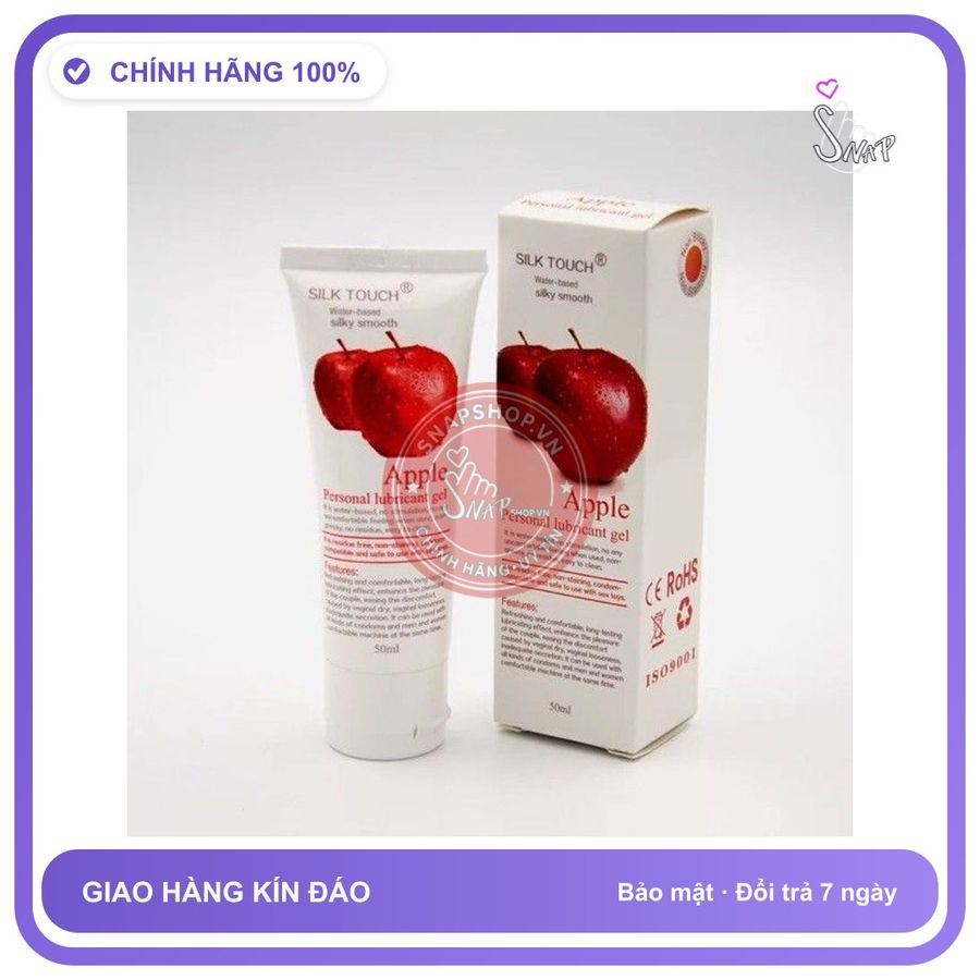Gel Bôi Trơn Silk Touch Táo 50ml chính hãng - gốc nước không dính rít, dung tích 50ml, dịu nhẹ an toàn cho da - giao hàng che tên kín đáo