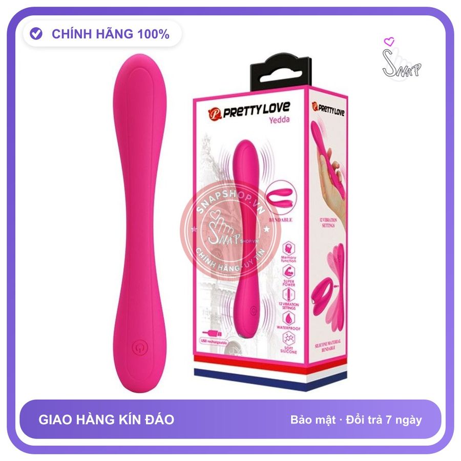Que Rung Prettylove Yedda Nhiều Chế Độ chính hãng - chất liệu an toàn cho da, dễ vệ sinh, êm ái khi dùng - giao hàng che tên kín đáo