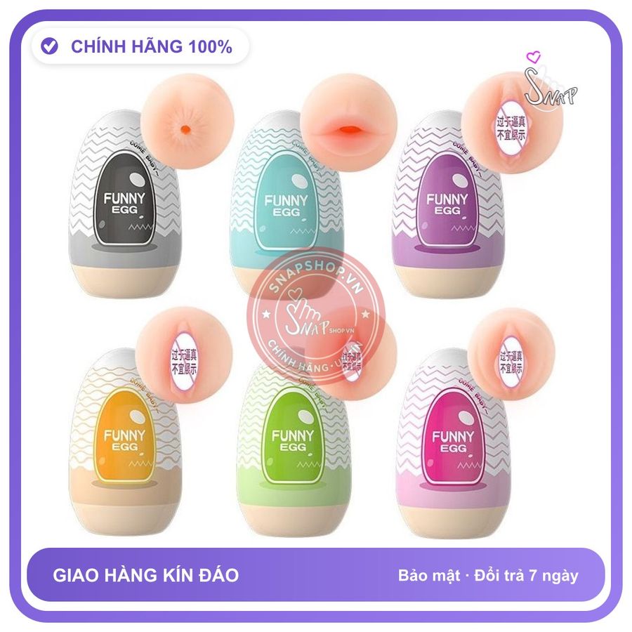 Trứng Ngỗng Funny Egg chính hãng - sạc USB, silicone cao cấp, chất liệu an toàn cho da - giao hàng che tên kín đáo