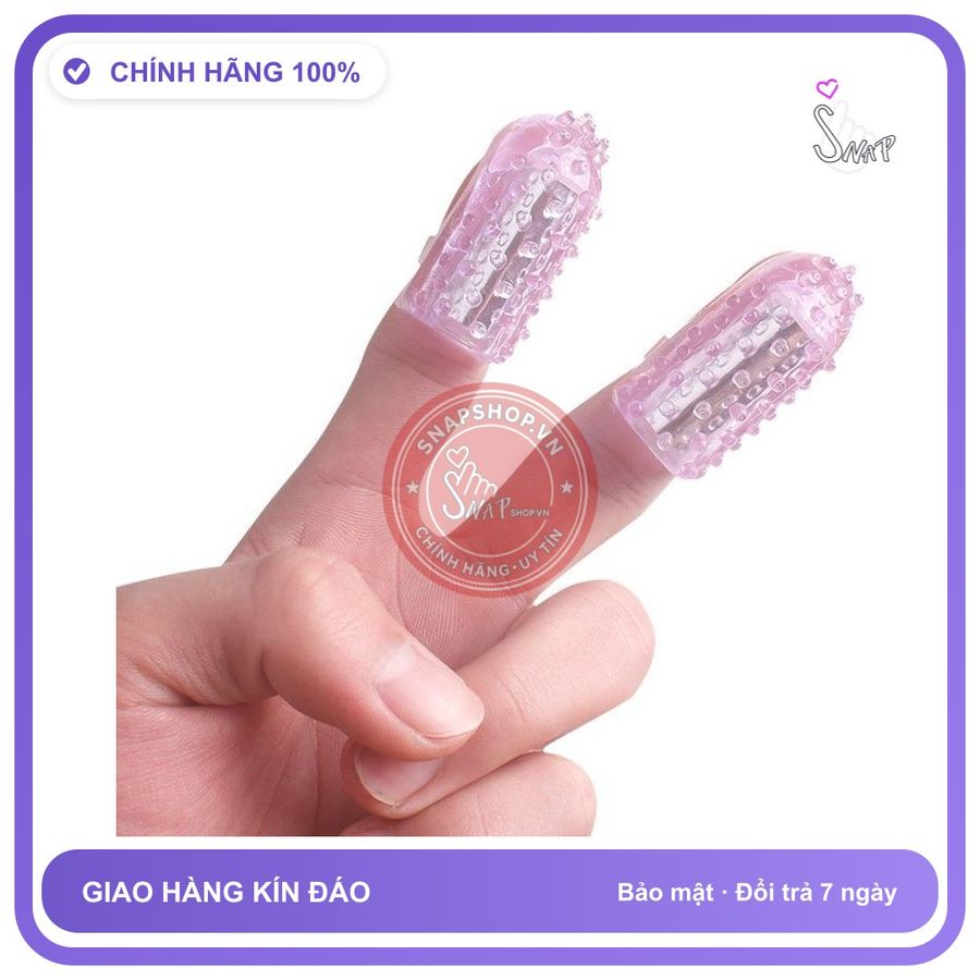 Bao Đôn Ngón Tay Rung chính hãng - ôm sát cảm giác thật, chất liệu latex an toàn, hàng nhập khẩu - giao hàng che tên kín đáo mẫu mới