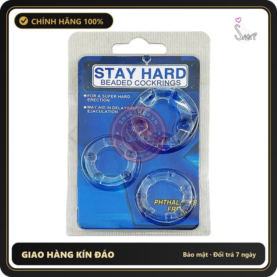 (Che Tên) Bộ 3 Vòng Đeo Kéo Dài Thời Gian Stay Hard 323128 Hỗ Trợ 24/7
