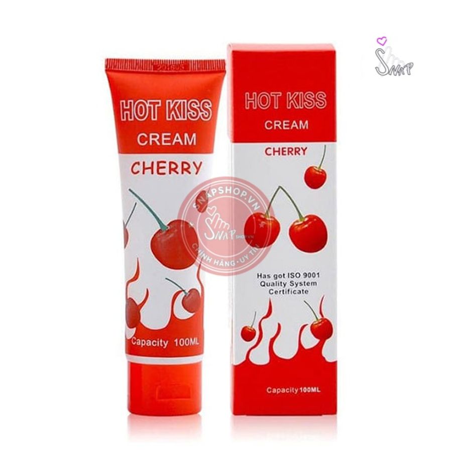 Gel bôi trơn mùi cherry Hot Kiss Cream 100ml chính hãng