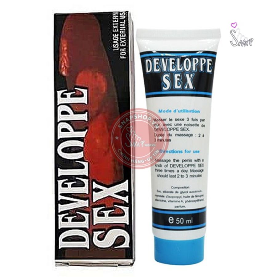 Kem Developpe Sex tăng kích thước dương vật bền vững