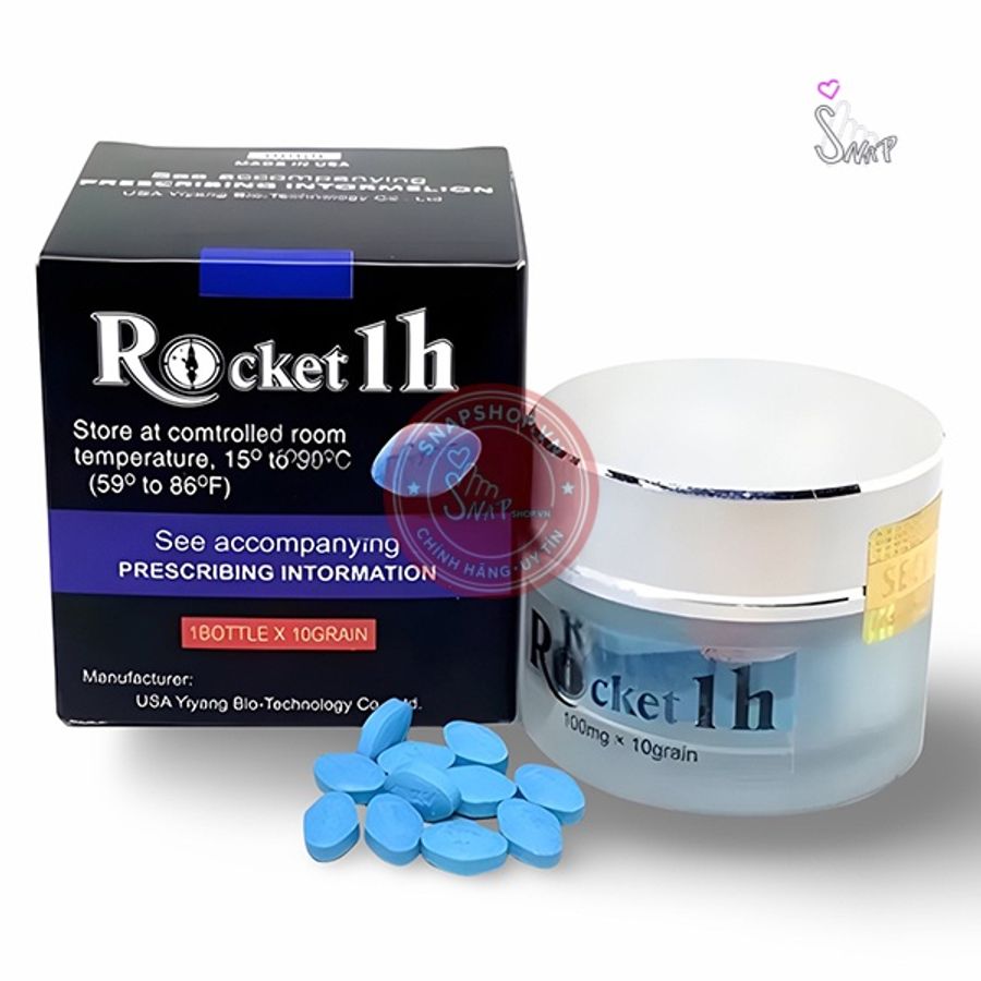 Thuốc cường dương Rocket 1H Mỹ hộp 10 viên chính hãng - chất liệu an toàn cho da, dễ vệ sinh, êm ái khi dùng - giao hàng che tên kín đáo