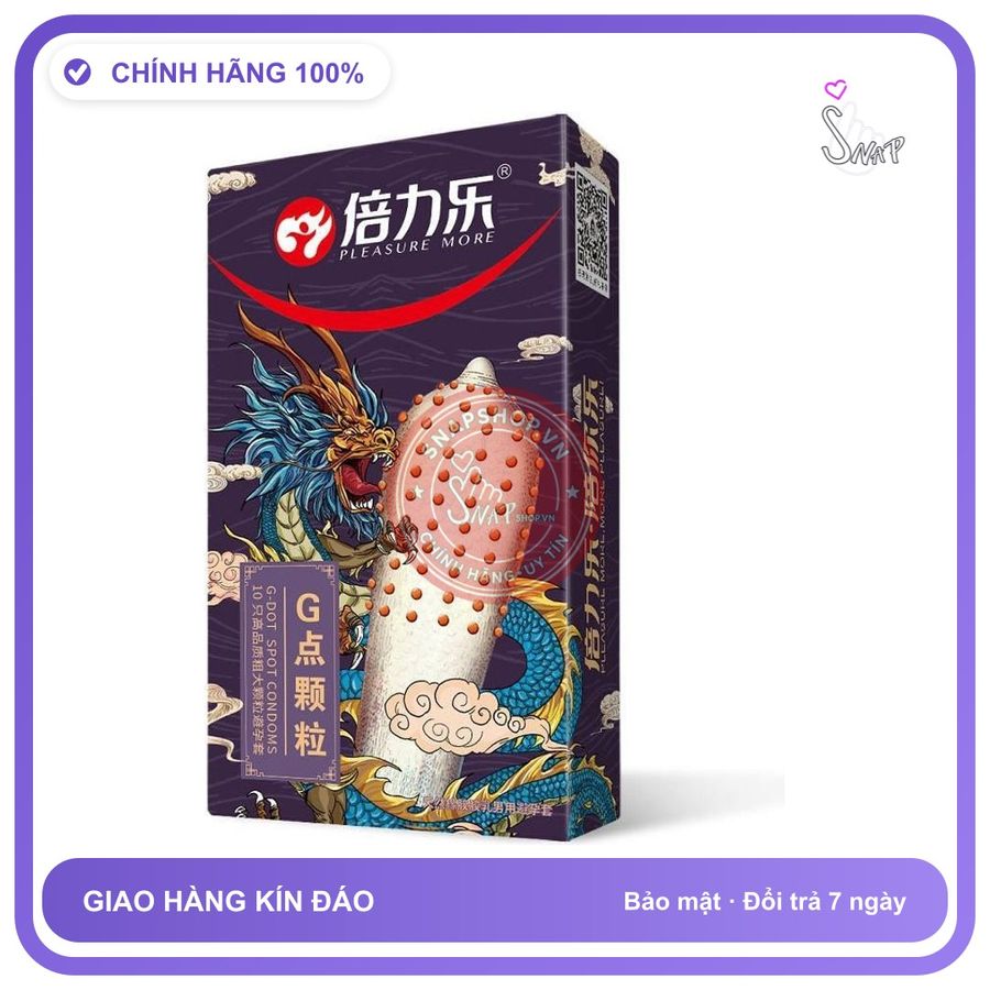 Bao Cao Su Super Dragone Hộp 10 Cái chính hãng - có gai nổi, ôm sát cảm giác thật, chất liệu latex an toàn - giao hàng che tên kín đáo