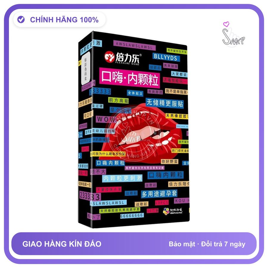 Bao Cao Su Oral Sex Hộp 10 Cái chính hãng - có hương thơm, ôm sát cảm giác thật, chất liệu latex an toàn - giao hàng che tên kín đáo