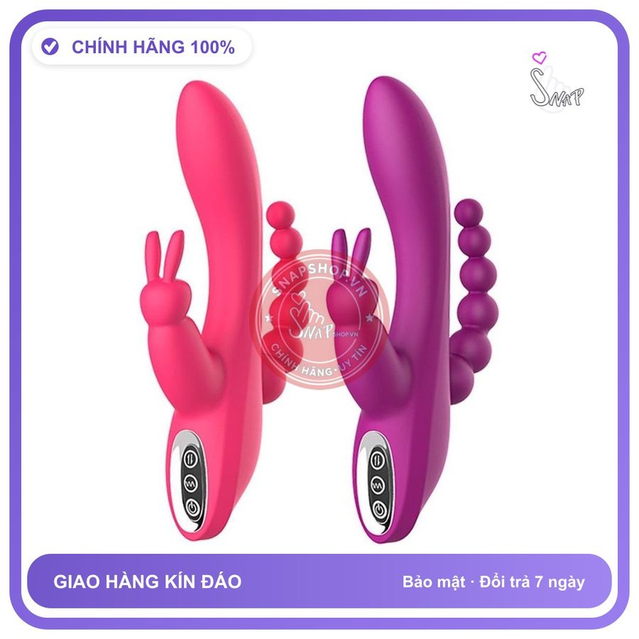 Dương Vật Private Packing 2 Nhánh chính hãng - 7 chế độ rung, chất liệu an toàn cho da, dễ vệ sinh - giao hàng che tên kín đáo