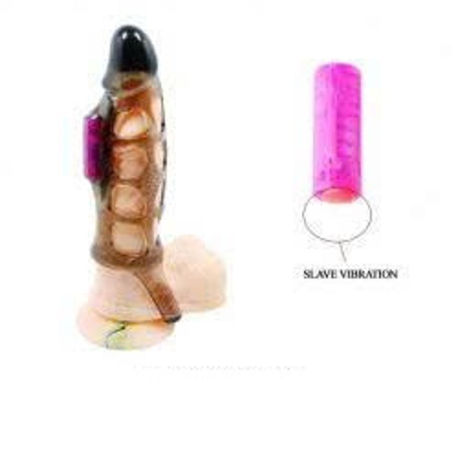 Bao Đôn Dương Vật Dạng Lưới Có Rung Gai Và Quai Đeo Baile [Mã CK-SP908434-07]