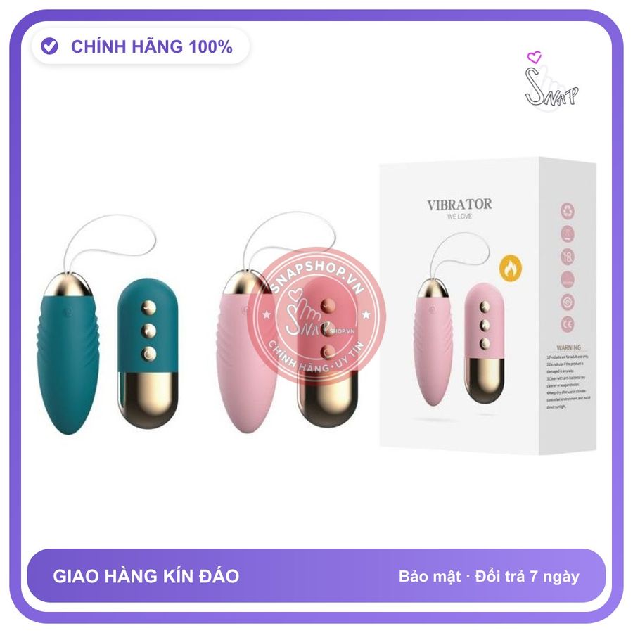 Trứng Rung Lilo Nhiệt Điều Khiển Từ Xa chính hãng - chất liệu an toàn cho da, dễ vệ sinh, êm ái khi dùng - giao hàng che tên kín đáo